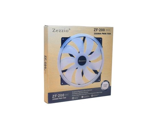 Кулер для корпуса Zezzio ZF-200 FRGB MAX, изображение 12 Кулер для корпуса Zezzio ZF-200 FRGB MAX, изображение 12