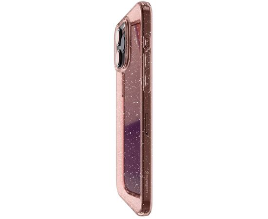 Чехол для мобильного телефона Spigen Apple iPhone 15 Pro Liquid Crystal Glitter Rose Quartz (ACS06702), изображение 4 Чехол для мобильного телефона Spigen Apple iPhone 15 Pro Liquid Crystal Glitter Rose Quartz (ACS06702), изображение 4