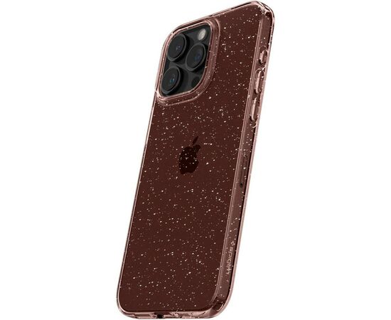 Чехол для мобильного телефона Spigen Apple iPhone 15 Pro Liquid Crystal Glitter Rose Quartz (ACS06702), изображение 6 Чехол для мобильного телефона Spigen Apple iPhone 15 Pro Liquid Crystal Glitter Rose Quartz (ACS06702), изображение 6