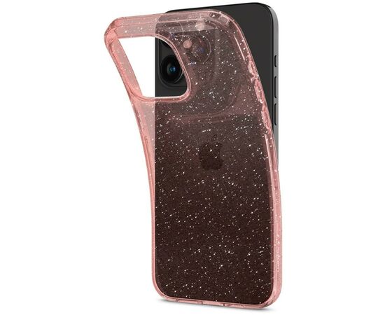 Чехол для мобильного телефона Spigen Apple iPhone 15 Pro Liquid Crystal Glitter Rose Quartz (ACS06702), изображение 9 Чехол для мобильного телефона Spigen Apple iPhone 15 Pro Liquid Crystal Glitter Rose Quartz (ACS06702), изображение 9