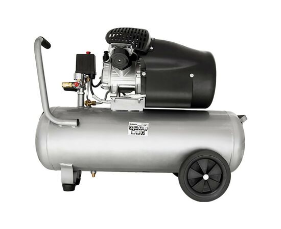Компрессор Sigma двухцилиндровый 2.5кВт 455л/мин 10бар 50л (2 крана) (7043721), изображение 3 Компрессор Sigma двухцилиндровый 2.5кВт 455л/мин 10бар 50л (2 крана) (7043721), изображение 3