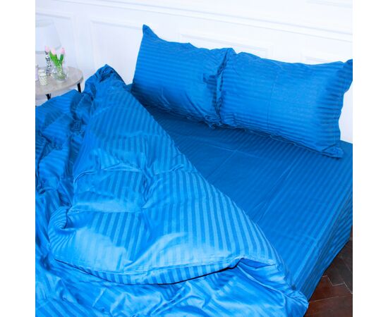 Постільна білизна MirSon Satin 30-0019Blue 160х220 Сімейний (2200005254967), зображення 2