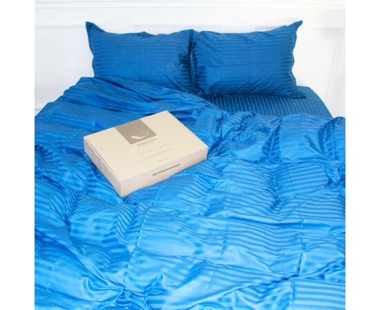 Постільна білизна MirSon Satin 30-0019Blue 160х220 Сімейний (2200005254967), зображення 6