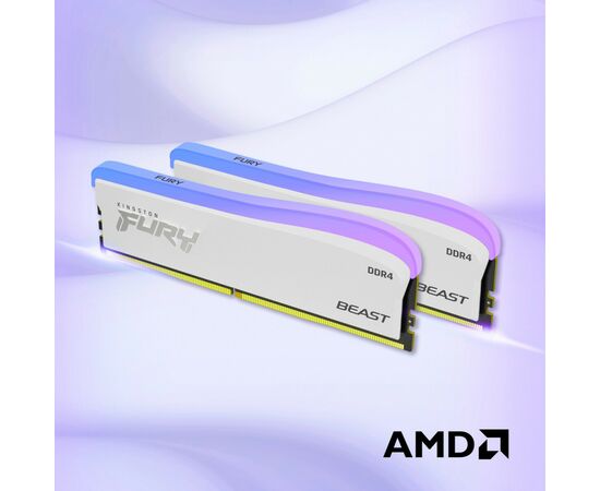 Модуль памяти для компьютера DDR4 16GB 3200 MHz Beast White RGB SE Kingston Fury (ex.HyperX) (KF432C16BWA/16), изображение 10 Модуль памяти для компьютера DDR4 16GB 3200 MHz Beast White RGB SE Kingston Fury (ex.HyperX) (KF432C16BWA/16), изображение 10