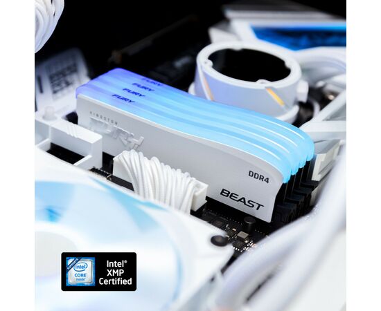 Модуль памяти для компьютера DDR4 16GB 3200 MHz Beast White RGB SE Kingston Fury (ex.HyperX) (KF432C16BWA/16), изображение 9 Модуль памяти для компьютера DDR4 16GB 3200 MHz Beast White RGB SE Kingston Fury (ex.HyperX) (KF432C16BWA/16), изображение 9