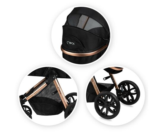 Коляска MoMi 2 в 1 Limuru Black (WOSP00029), изображение 10 Коляска MoMi 2 в 1 Limuru Black (WOSP00029), изображение 10