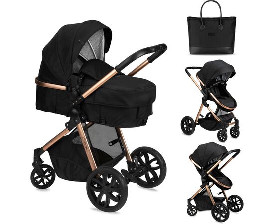 Коляска MoMi 2 в 1 Limuru Black (WOSP00029), изображение 2 Коляска MoMi 2 в 1 Limuru Black (WOSP00029), изображение 2