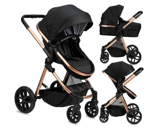Коляска MoMi 2 в 1 Limuru Black (WOSP00029), изображение 3 Коляска MoMi 2 в 1 Limuru Black (WOSP00029), изображение 3