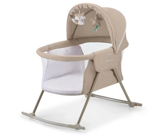 Ліжечко Kinderkraft гойдалка Lovi Beige 3 в 1 (5902533913527)