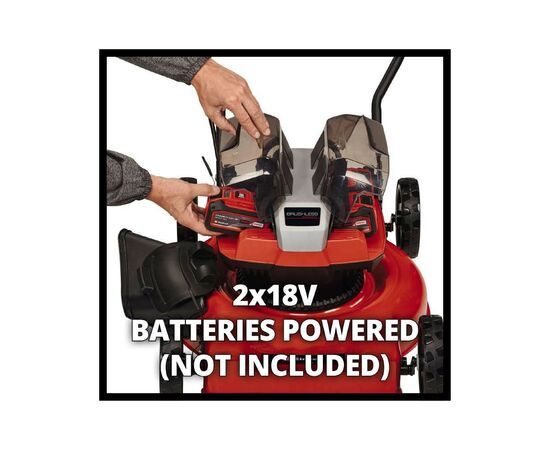 Газонокосилка Einhell GE-CM 36/48 Li M - Solo, 36В, PXC, 48 см, мульчирование (без АКБ и ЗУ) (3413054), изображение 6 Газонокосилка Einhell GE-CM 36/48 Li M - Solo, 36В, PXC, 48 см, мульчирование (без АКБ и ЗУ) (3413054), изображение 6
