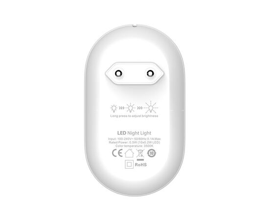Ночник ColorWay Nightlight 0.5W (8x0.2W LED) (CW-NL08-W), изображение 8 Ночник ColorWay Nightlight 0.5W (8x0.2W LED) (CW-NL08-W), изображение 8