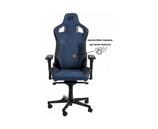 Кресло игровое GT Racer X-8005 Dark Blue/Black, изображение 2 Кресло игровое GT Racer X-8005 Dark Blue/Black, изображение 2