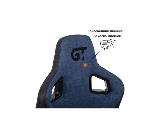 Кресло игровое GT Racer X-8005 Dark Blue/Black, изображение 5 Кресло игровое GT Racer X-8005 Dark Blue/Black, изображение 5