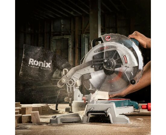Торцовочная пила Ronix 1800Вт, 255мм (5102), изображение 12 Торцовочная пила Ronix 1800Вт, 255мм (5102), изображение 12