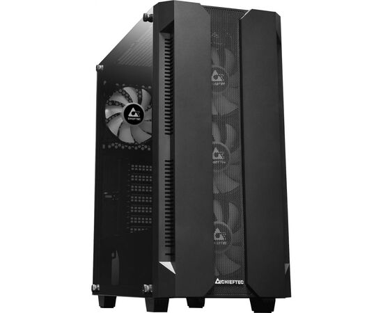 Корпус Chieftec Gaming Hunter Tempered Glass Edition (GS-01B-OP), зображення 2 Корпус Chieftec Gaming Hunter Tempered Glass Edition (GS-01B-OP), зображення 2
