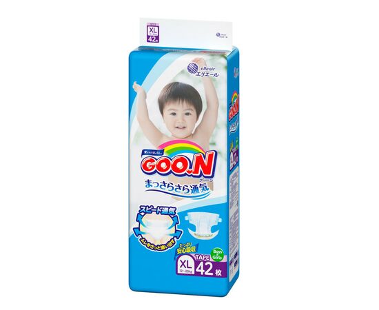 Подгузник GOO.N Big XL 12-20 кг унисекс 42 шт. (843132), изображение 2 Подгузник GOO.N Big XL 12-20 кг унисекс 42 шт. (843132), изображение 2