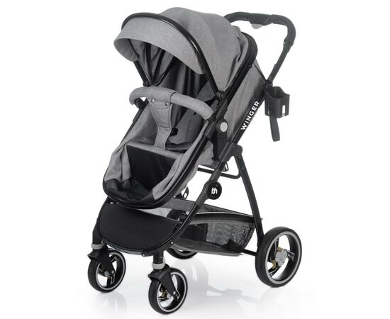 Коляска BabyHit Winger Light Grey трансформер (73556), изображение 9 Коляска BabyHit Winger Light Grey трансформер (73556), изображение 9