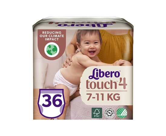 Підгузок Libero Touch 4 7-11 кг 36 шт (7322541091839)