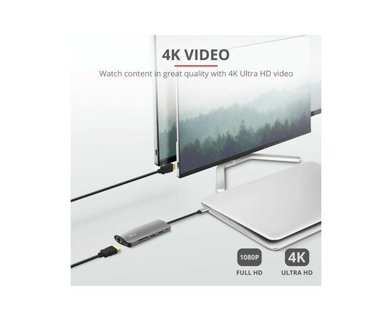 Концентратор Trust DALYX 7-IN-1 USB-C ALUMINIUM (23775_TRUST), изображение 7 Концентратор Trust DALYX 7-IN-1 USB-C ALUMINIUM (23775_TRUST), изображение 7