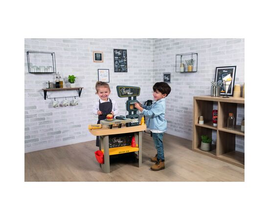 Игровой набор Smoby Интерактивный ресторан 2 в 1 Бургер хаус 29 аксесс. (310910), изображение 11