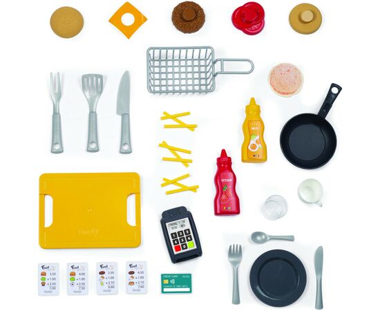 Игровой набор Smoby Интерактивный ресторан 2 в 1 Бургер хаус 29 аксесс. (310910), изображение 4