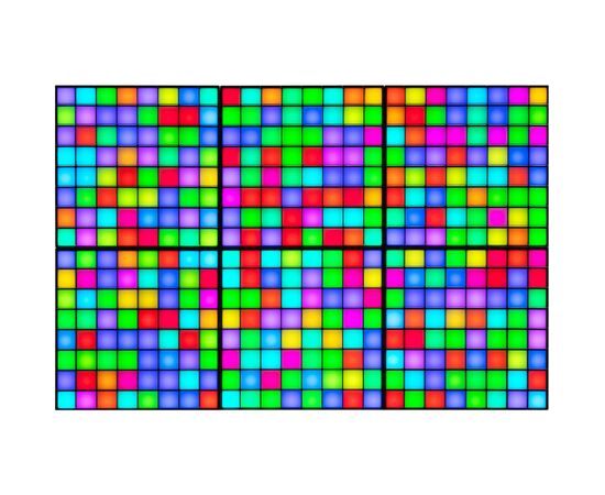 Гирлянда Twinkly Smart LED Squares 1+5 RGB, Gen II, IP20, 16x16см, белый (TWQ064STW-07-BEU), изображение 9 Гирлянда Twinkly Smart LED Squares 1+5 RGB, Gen II, IP20, 16x16см, белый (TWQ064STW-07-BEU), изображение 9