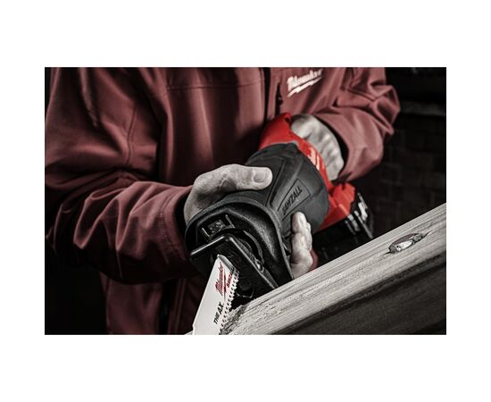 Полотно Milwaukee для сабельной пилы, AX FANG TIP 150мм, шаг 5,0мм, 5шт, древесина с гвоздями (48005021), изображение 10 Полотно Milwaukee для сабельной пилы, AX FANG TIP 150мм, шаг 5,0мм, 5шт, древесина с гвоздями (48005021), изображение 10