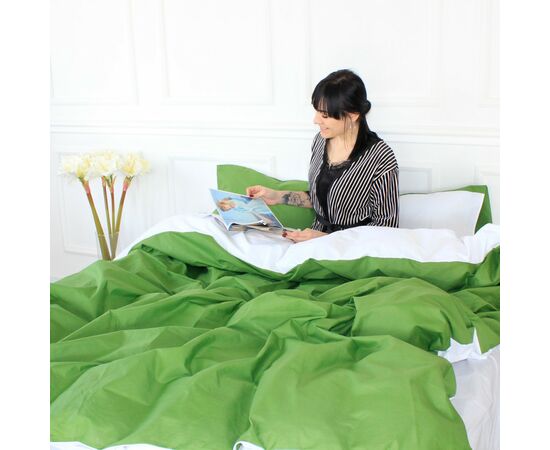 Постельное белье MirSon Ranforce Elite Green Diego (11-2107 + 18-0130) 2х160х220 (2200004730820), изображение 2 Постельное белье MirSon Ranforce Elite Green Diego (11-2107 + 18-0130) 2х160х220 (2200004730820), изображение 2