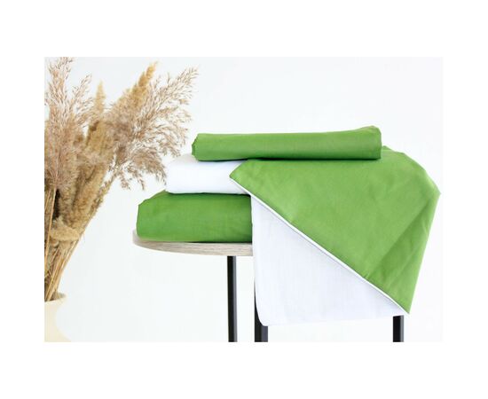 Постельное белье MirSon Ranforce Elite Green Diego (11-2107 + 18-0130) 2х160х220 (2200004730820), изображение 7 Постельное белье MirSon Ranforce Elite Green Diego (11-2107 + 18-0130) 2х160х220 (2200004730820), изображение 7