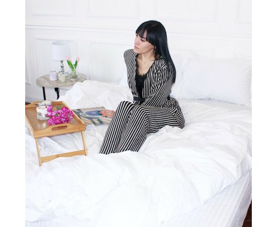 Постельное белье MirSon Satin Stripe 30-0001White 160х220 Семейный (2200005245712), изображение 8 Постельное белье MirSon Satin Stripe 30-0001White 160х220 Семейный (2200005245712), изображение 8