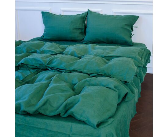 Постельное белье MirSon Лен Green Apple 143х210х2 (2200005371497), изображение 10