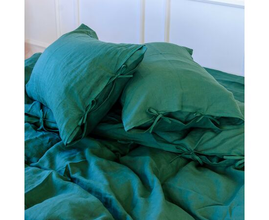 Постельное белье MirSon Лен Green Apple 143х210х2 (2200005371497), изображение 2