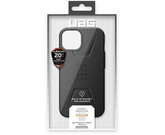 Чехол для моб. телефона Uag Apple iPhone 14 Civilian Magsafe, Black (114036114040), изображение 12