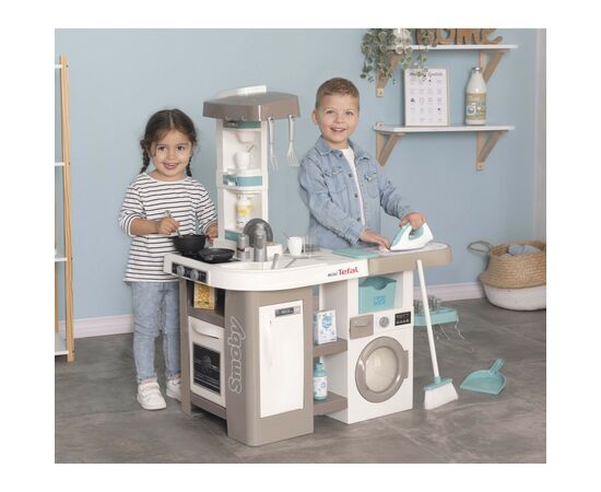 Игровой набор Smoby Интерактивный набор 2 в 1 Тефаль Кухня + Прачечная (311050), изображение 3 Игровой набор Smoby Интерактивный набор 2 в 1 Тефаль Кухня + Прачечная (311050), изображение 3