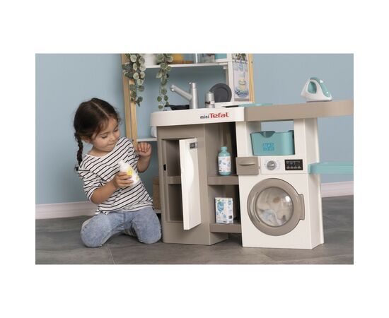 Игровой набор Smoby Интерактивный набор 2 в 1 Тефаль Кухня + Прачечная (311050), изображение 4 Игровой набор Smoby Интерактивный набор 2 в 1 Тефаль Кухня + Прачечная (311050), изображение 4