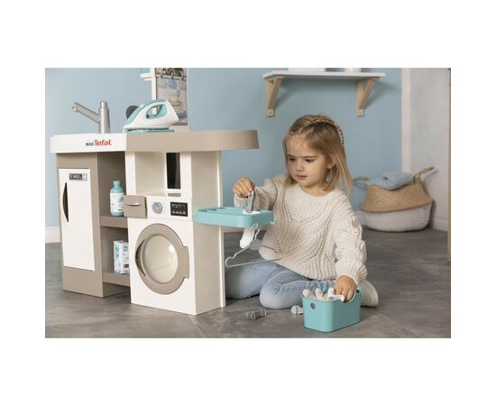 Игровой набор Smoby Интерактивный набор 2 в 1 Тефаль Кухня + Прачечная (311050), изображение 5 Игровой набор Smoby Интерактивный набор 2 в 1 Тефаль Кухня + Прачечная (311050), изображение 5