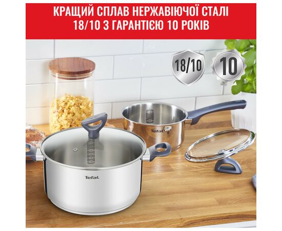 Набор посуды Tefal Daily Cook 8 предметов (G712S855), изображение 3 Набор посуды Tefal Daily Cook 8 предметов (G712S855), изображение 3