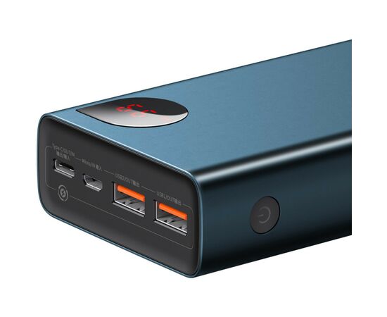 Батарея универсальная Baseus Adaman Metal 20000mAh, PD/65W, QC/3.0, +cable USB to Type-C (PPIMDA-D03), изображение 4 Батарея универсальная Baseus Adaman Metal 20000mAh, PD/65W, QC/3.0, +cable USB to Type-C (PPIMDA-D03), изображение 4