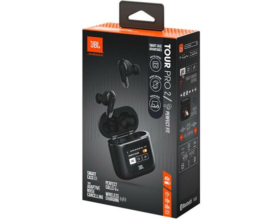 Наушники JBL Tour Pro 2 TWS Black (JBLTOURPRO2BLK), изображение 11 Наушники JBL Tour Pro 2 TWS Black (JBLTOURPRO2BLK), изображение 11