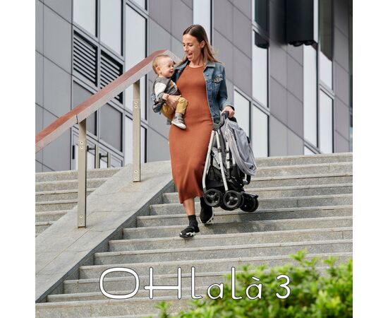 Коляска Chicco Ohlala 3 Stroller серая (79733.72), изображение 10 Коляска Chicco Ohlala 3 Stroller серая (79733.72), изображение 10