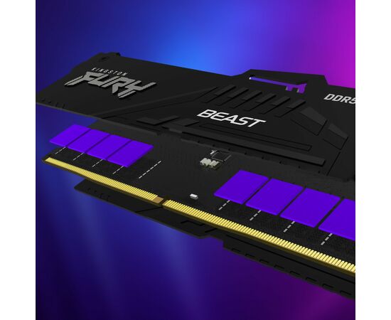 Модуль пам'яті для комп'ютера DDR5 32GB 5200 MHz Beast RGB EXPO Kingston Fury (ex.HyperX) (KF552C36BBEA-32), зображення 11 Модуль пам'яті для комп'ютера DDR5 32GB 5200 MHz Beast RGB EXPO Kingston Fury (ex.HyperX) (KF552C36BBEA-32), зображення 11