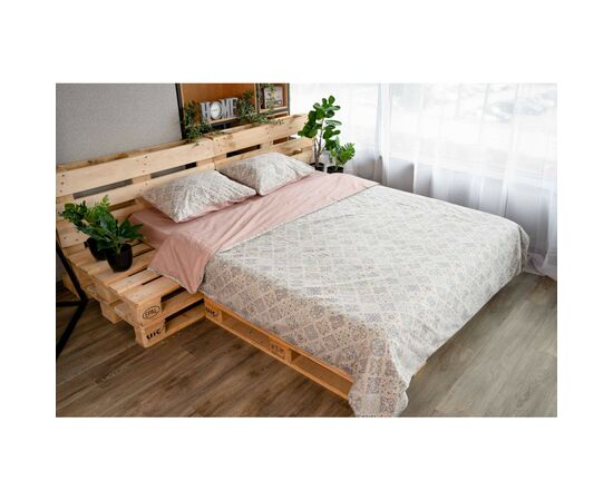 Постельное белье Ardesto Gloria сатин розовый полуторный 160х220 (ART1622LP), изображение 3