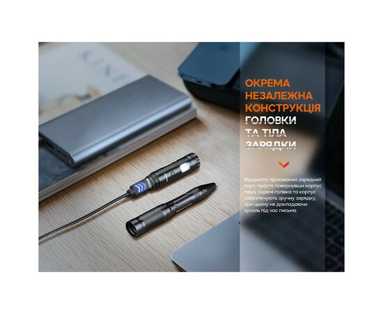 Тактическая ручка Fenix T6 з ліхтариком Blue (T6-Blue), изображение 9 Тактическая ручка Fenix T6 з ліхтариком Blue (T6-Blue), изображение 9