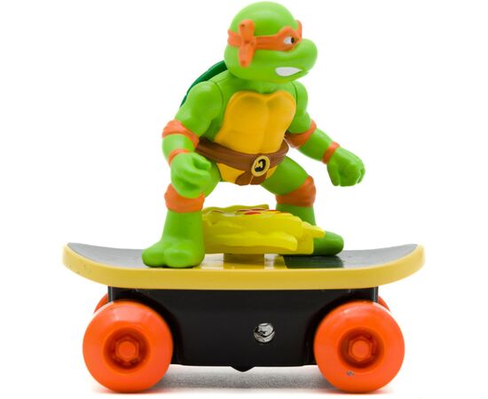 Игровой набор Funrise TMNT Черепашки-ниндзя классические Скейтбордист с лаунчером Микеланджело (71041), изображение 5 Игровой набор Funrise TMNT Черепашки-ниндзя классические Скейтбордист с лаунчером Микеланджело (71041), изображение 5