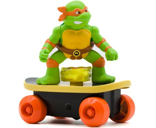 Игровой набор Funrise TMNT Черепашки-ниндзя классические Скейтбордист с лаунчером Микеланджело (71041), изображение 8 Игровой набор Funrise TMNT Черепашки-ниндзя классические Скейтбордист с лаунчером Микеланджело (71041), изображение 8