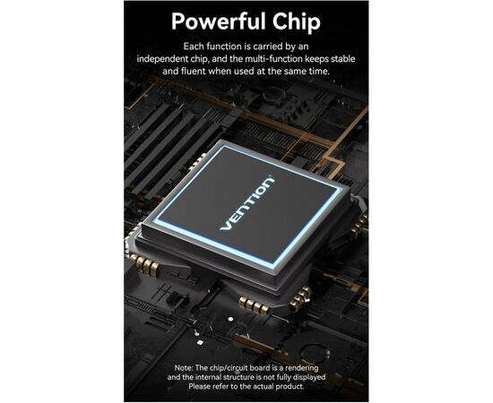 Концентратор Vention USB3.1 Type-C to HDMI/VGA/USB-C/USB3.0x3/RJ45/SD/TF/TRRS 3.5mm/PD 100W 11in1 (THTHC), изображение 12 Концентратор Vention USB3.1 Type-C to HDMI/VGA/USB-C/USB3.0x3/RJ45/SD/TF/TRRS 3.5mm/PD 100W 11in1 (THTHC), изображение 12