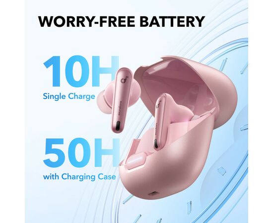 Навушники Anker SoundСore Liberty 4 NC Pastel Pink (A3947G51), зображення 2 Навушники Anker SoundСore Liberty 4 NC Pastel Pink (A3947G51), зображення 2