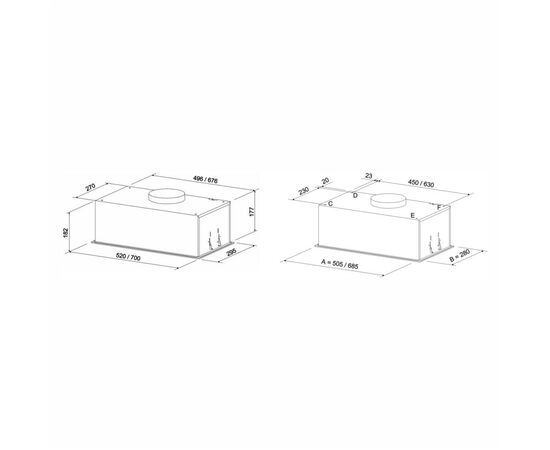 Вытяжка кухонная Eleyus GEMINI 700 LED 52 BL, изображение 12 Вытяжка кухонная Eleyus GEMINI 700 LED 52 BL, изображение 12