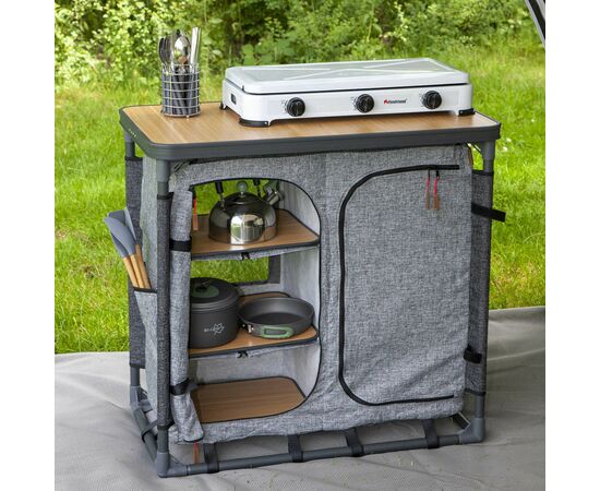 Набор кемпинговой мебели Bo-Camp Кухня кемпінгова Hampton Сіра (1593655), изображение 12 Набор кемпинговой мебели Bo-Camp Кухня кемпінгова Hampton Сіра (1593655), изображение 12