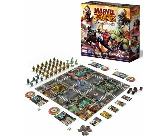 Настольная игра Rozum Marvel Zombies: Сопротивление Супергероев (R009UA), изображение 2 Настольная игра Rozum Marvel Zombies: Сопротивление Супергероев (R009UA), изображение 2